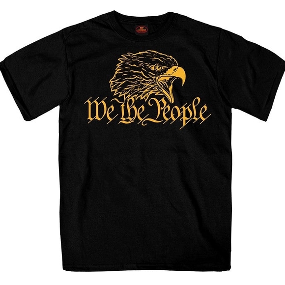 hot leathers Other - Black Graphic Tee with Eagle Design